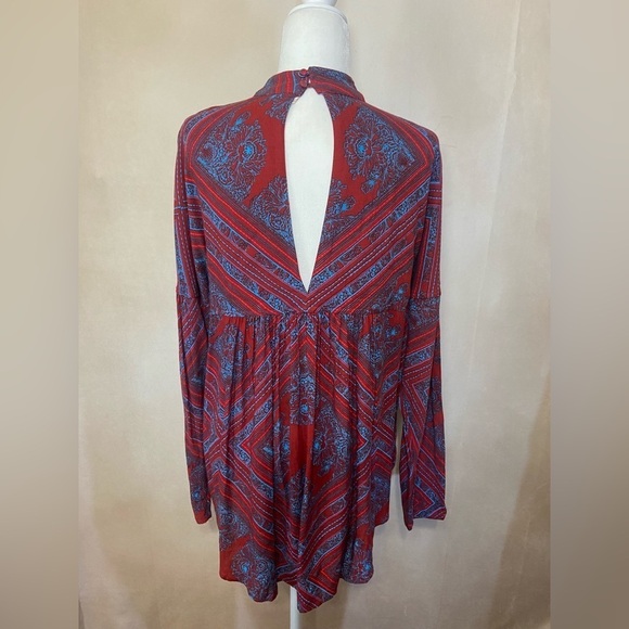 Free People women's M Walking on a Dream keyhole tunic top EUC - Picture 8 of 13